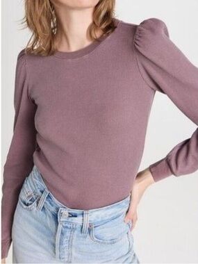 Amo Girly Thermal Puffy Long Sleeve Shirt